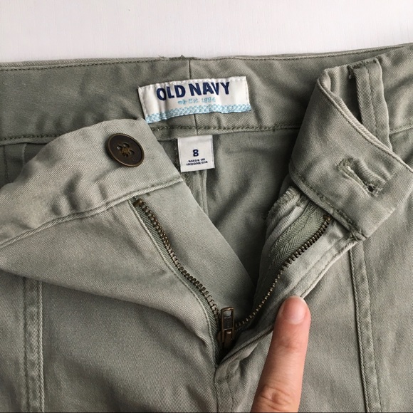 Cargo Skirt Light Green Grey Old Navy S/M Pockets - Picture 4 of 8